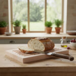 Smul och skärbräda i bok - 450x300x40mm - Bild 2