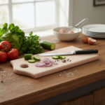 Skärbräda i bok - 370x145x14mm - Bild 2