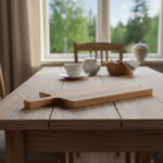 Ekbräda med handtag, oljad - 450x190x21mm - Bild 2