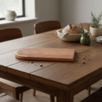 Brödbräda/serveringsbricka i bok – 500x200x21mm - Bild 2