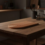 Brödbräda/serveringsbricka i bok – 500x270x21mm - Bild 2