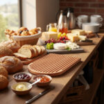 Brödbräda/serveringsbricka i bok – 500x270x21mm - Bild 2