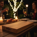 Ek bräda med handtag, oljad - 700x400x60mm - Bild 2