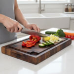 Valnötsbräda i ändträ – 450x250x40mm - Bild 2