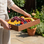 Serveringsbricka i valnöt – 310x230x50mm - Bild 2